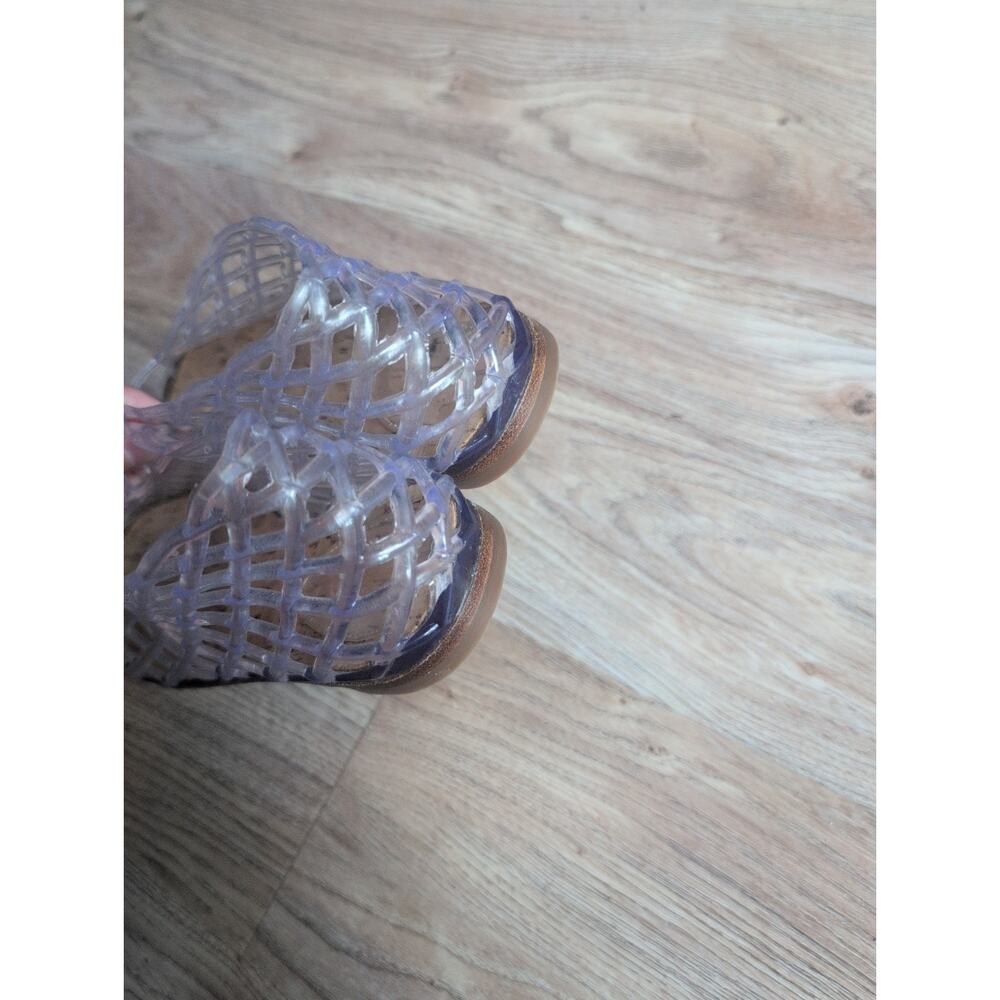 The Row Mara Clear Fishnet Jelly PVC Cut Out Cage Flat Sandals Women EU 40 - Picture 10 of 16